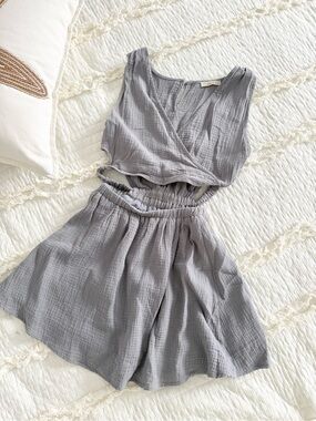 Grey gauze dress